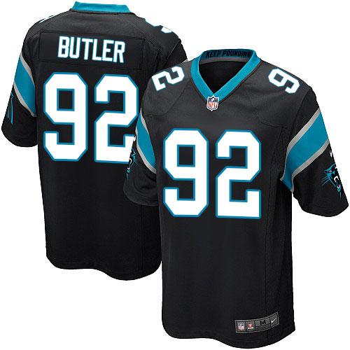 Nike Panthers #92 Vernon Butler Black Team Color Youth Stitched NFL Elite Jersey